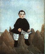 Boy on the Rocks Henri Rousseau